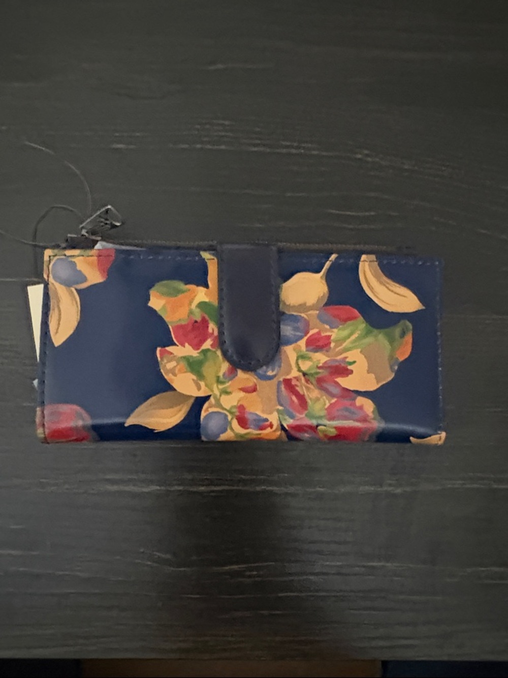 Patricia Nash Floral Navy Wristlet Wallet - Multicolor Floral Print